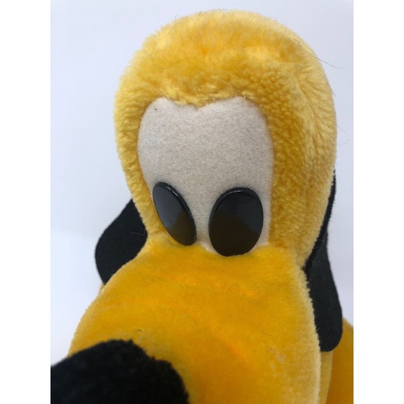 Vintage Pluto Plush Disneyland Walt Disney World Sitting Dog 10" Stuffed Animal - Picture 7 of 11